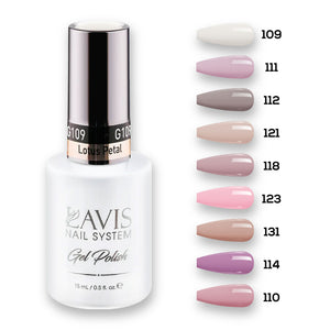 9 Lavis Holiday Gel Nail Polish Collection - SET 1 - 109; 111; 112; 121; 118; 123; 131; 114; 110 by LAVIS NAILS sold by DTK Nail Supply