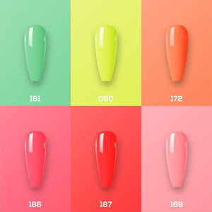  Lavis Nail Lacquer Summer Set N11 (6 colors): 181, 090, 172, 186, 187, 169 by LAVIS NAILS sold by DTK Nail Supply