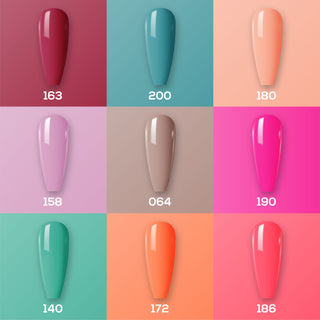 9 Lavis Holiday Gel Nail Polish Collection - SET 13 - 163; 200; 180; 158; 064; 190; 140; 172; 186 by LAVIS NAILS sold by DTK Nail Supply