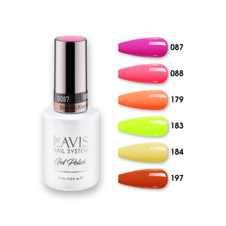 Lavis Gel Color Set 14 (6 colors): 087; 088; 179; 183; 184; 197 by LAVIS NAILS sold by DTK Nail Supply