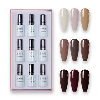  9 Lavis Holiday Gel Nail Polish Collection - SET 15 - 229; 230; 231; 232; 233; 234; 235; 236; 237 by LAVIS NAILS sold by DTK Nail Supply