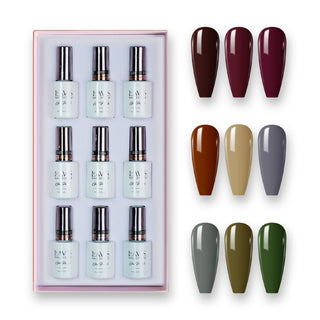  9 Lavis Holiday Gel Nail Polish Collection - SET 16 - 241; 242; 243; 244; 245; 246; 247; 248; 249 by LAVIS NAILS sold by DTK Nail Supply