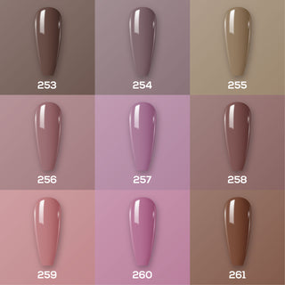 9 Lavis Holiday Gel Nail Polish Collection - SET 17 - 253; 254; 255; 256; 257; 258; 259; 260; 261 by LAVIS NAILS sold by DTK Nail Supply