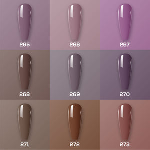9 Lavis Holiday Gel Nail Polish Collection - SET 18 - 265; 266; 267; 268; 269; 270; 271; 272; 273 by LAVIS NAILS sold by DTK Nail Supply