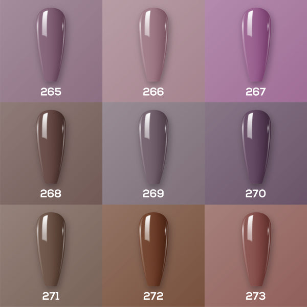 9 Lavis Holiday Gel Nail Polish Collection - SET 18 - 265; 266; 267; 268; 269; 270; 271; 272; 273 by LAVIS NAILS sold by DTK Nail Supply