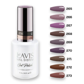  9 Lavis Holiday Gel Nail Polish Collection - SET 18 - 265; 266; 267; 268; 269; 270; 271; 272; 273 by LAVIS NAILS sold by DTK Nail Supply