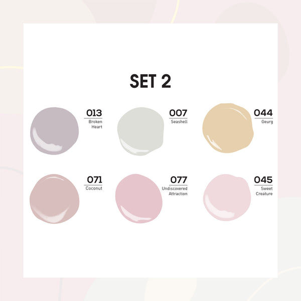 Lavis Gel Color Set 2 (6 colors): 013; 007; 044; 071; 077; 045 by LAVIS NAILS sold by DTK Nail Supply