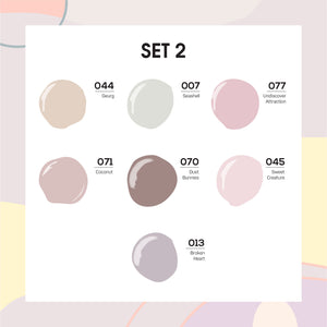  Lavis Holiday Collection: 7 Gel Polishes, 1 Base Gel, 1 Top Gel - Set 2 - 044, 007, 077, 071, 070, 045, 013 + BT by LAVIS NAILS sold by DTK Nail Supply