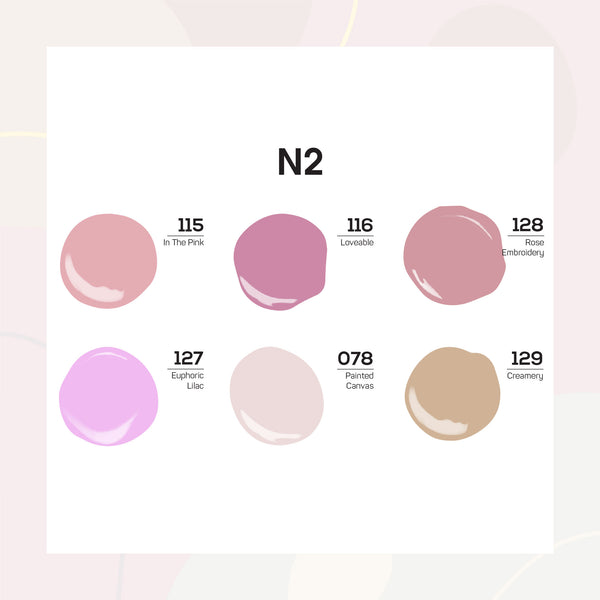  Lavis Nail Lacquer Set N2 (6 colors): 115, 116, 128, 137, 078, 129 by LAVIS NAILS sold by DTK Nail Supply