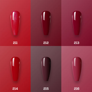  Lavis Nail Lacquer Holiday Fall Set N4 (6 colors): 211, 212, 213, 214, 215, 216 by LAVIS NAILS sold by DTK Nail Supply