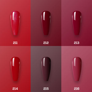  Lavis Nail Lacquer Holiday Fall Set N4 (6 colors): 211, 212, 213, 214, 215, 216 by LAVIS NAILS sold by DTK Nail Supply
