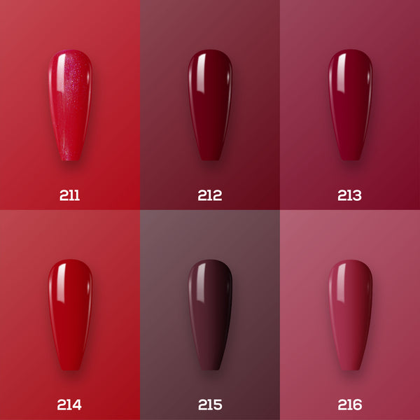  Lavis Nail Lacquer Holiday Fall Set N4 (6 colors): 211, 212, 213, 214, 215, 216 by LAVIS NAILS sold by DTK Nail Supply