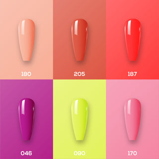  Lavis Nail Lacquer Summer Set N5 (6 colors): 180, 205, 187, 046, 090, 170 by LAVIS NAILS sold by DTK Nail Supply