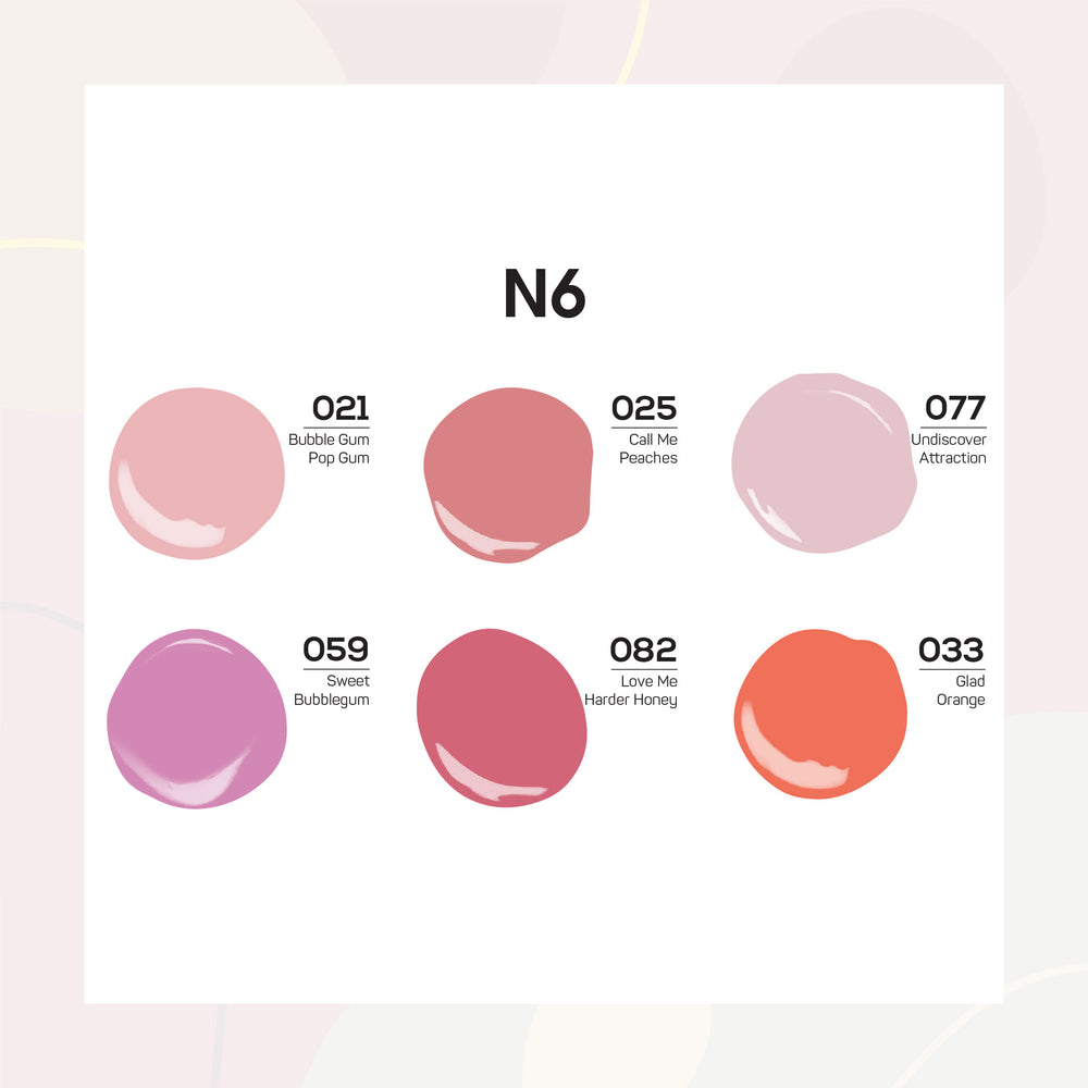 Lavis Nail Lacquer Set N6 (6 colors): 021, 025, 077, 059, 082, 033 by LAVIS NAILS sold by DTK Nail Supply