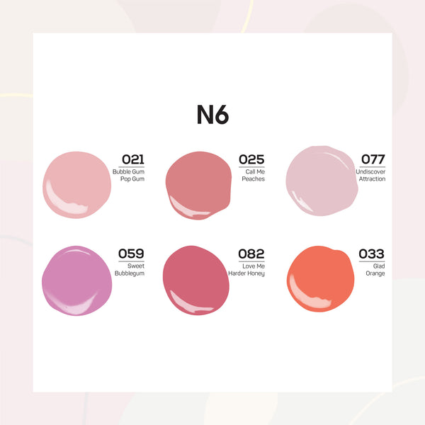  Lavis Nail Lacquer Set N6 (6 colors): 021, 025, 077, 059, 082, 033 by LAVIS NAILS sold by DTK Nail Supply