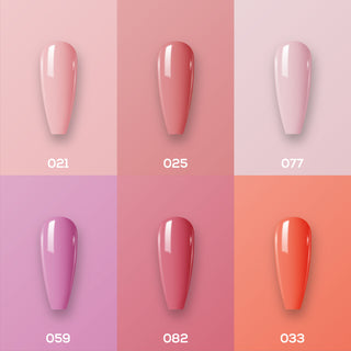  Lavis Gel Color Set G6 (6 colors): 021, 025, 077, 059, 082, 033 by LAVIS NAILS sold by DTK Nail Supply