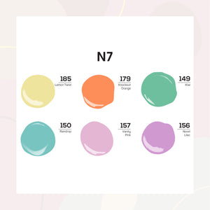  Lavis Nail Lacquer Summer Set N7 (6 colors): 185, 179, 149, 150, 157, 156 by LAVIS NAILS sold by DTK Nail Supply