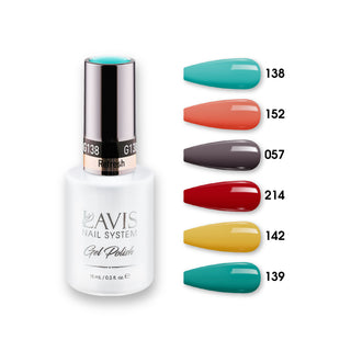  Lavis Gel Color Set 7 (6 colors): 138; 152; 057; 214; 142; 139 by LAVIS NAILS sold by DTK Nail Supply