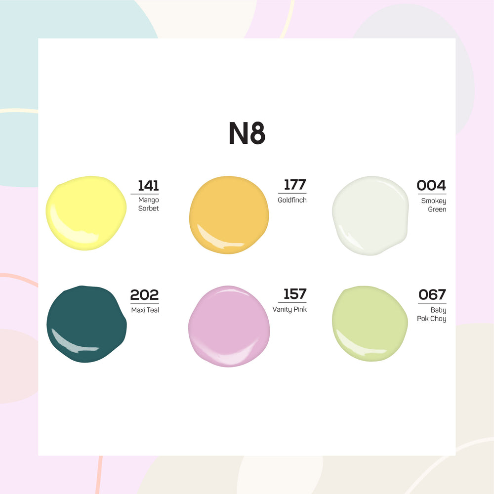  Lavis Nail Lacquer Summer Set N8 (6 colors): 141, 177, 004, 202, 157, 067 by LAVIS NAILS sold by DTK Nail Supply
