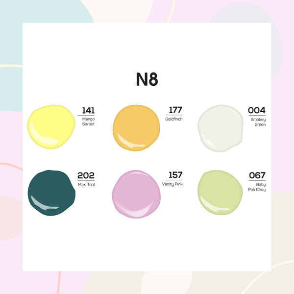  Lavis Nail Lacquer Summer Set N8 (6 colors): 141, 177, 004, 202, 157, 067 by LAVIS NAILS sold by DTK Nail Supply