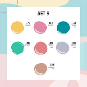  Lavis Holiday Collection: 7 Gel Polishes, 1 Base Gel, 1 Top Gel - Set 9 - 177, 154, 151, 148, 143, 133, 155 + BT by LAVIS NAILS sold by DTK Nail Supply