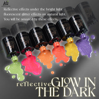  LDS 1 Chlorophyll - Gel Polish 0.5 oz - Reflective Glitter Glow In The Dark by LDS sold by DTK Nail Supply