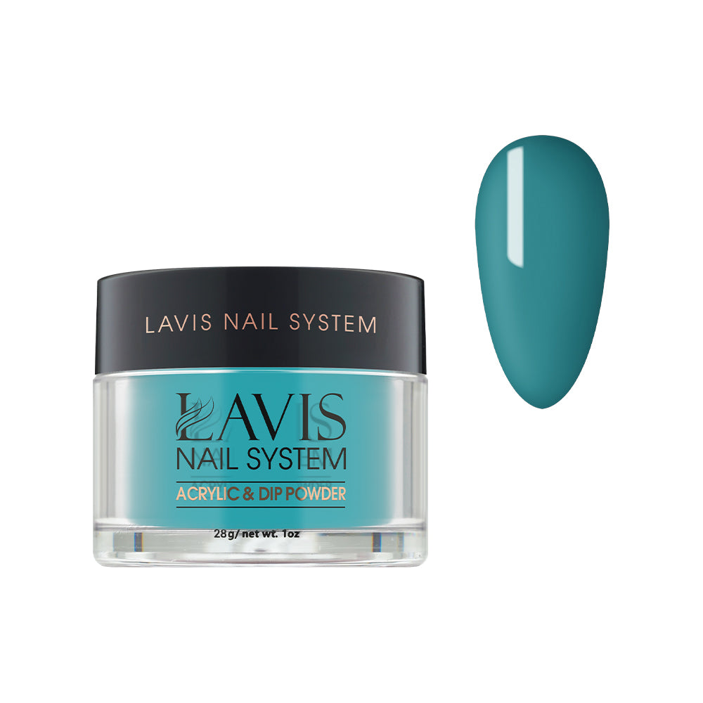 Lavis Acrylic Powder - 200 Tempo Teal - Teal Colors by LAVIS NAILS sold by DTK Nail Supply