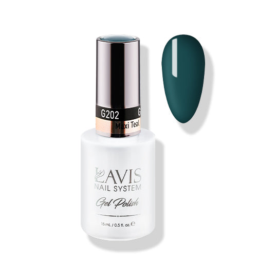 Lavis Gel Polish 202 - Teal Colors - Maxi Teal by LAVIS NAILS sold by DTK Nail Supply