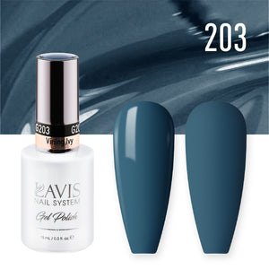 Lavis Gel Nail Polish Duo - 203 Blue Colors - Vining Ivy by LAVIS NAILS sold by DTK Nail Supply