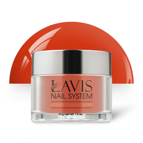 Lavis Acrylic Powder - 205 Cayenne Pepper - Orange Colors by LAVIS NAILS sold by DTK Nail Supply