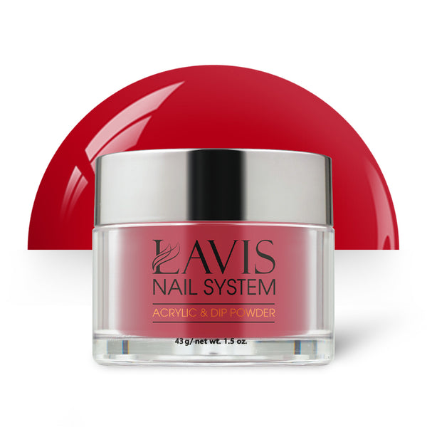 Lavis Acrylic Powder - 206 Red Tomato - Crimson Colors by LAVIS NAILS sold by DTK Nail Supply