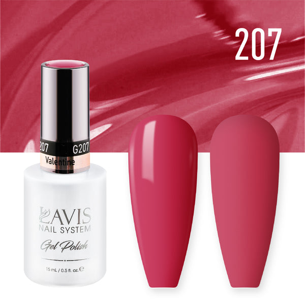 LAVIS Nail Lacquer - 207 Valentine - 0.5oz by LAVIS NAILS sold by DTK Nail Supply