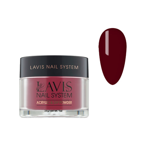 Lavis Acrylic Powder - 209 Fireworks - Crimson Colors by LAVIS NAILS sold by DTK Nail Supply