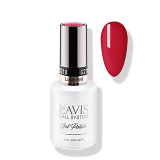 Lavis Gel Polish 210 - Scarlet Colors - Lusty Red by LAVIS NAILS sold by DTK Nail Supply