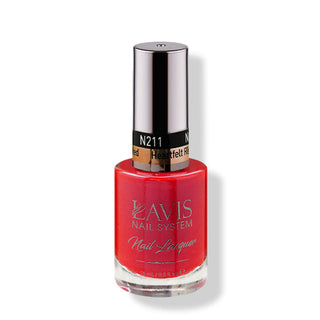  LAVIS Nail Lacquer - 211 Heartfelt Red - 0.5oz by LAVIS NAILS sold by DTK Nail Supply