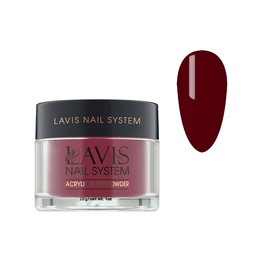 Lavis Acrylic Powder - 212 Luxurious Red - Crimson Colors by LAVIS NAILS sold by DTK Nail Supply