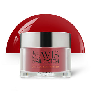  Lavis Acrylic Powder - 214 Habanero Chile - Scarlet Colors by LAVIS NAILS sold by DTK Nail Supply