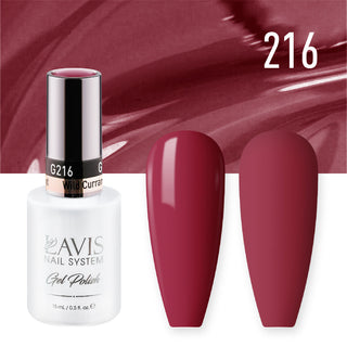  Lavis Gel Polish 216 - Crimson Colors - Wild Currant by LAVIS NAILS sold by DTK Nail Supply