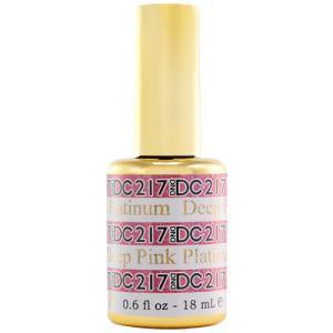  DND DC Gel Polish 217 - Glitter, Pink Colors - Deep Pink by DND DC sold by DTK Nail Supply