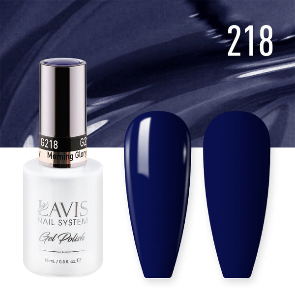 Lavis Gel Polish 218 - Navy Colors - Morning Glory by LAVIS NAILS sold by DTK Nail Supply