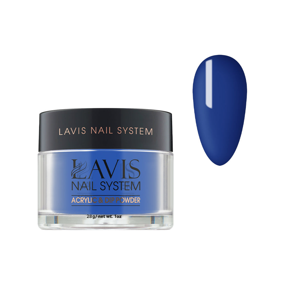 Lavis Acrylic Powder - 219 Honorable Blue - Blue Colors by LAVIS NAILS sold by DTK Nail Supply