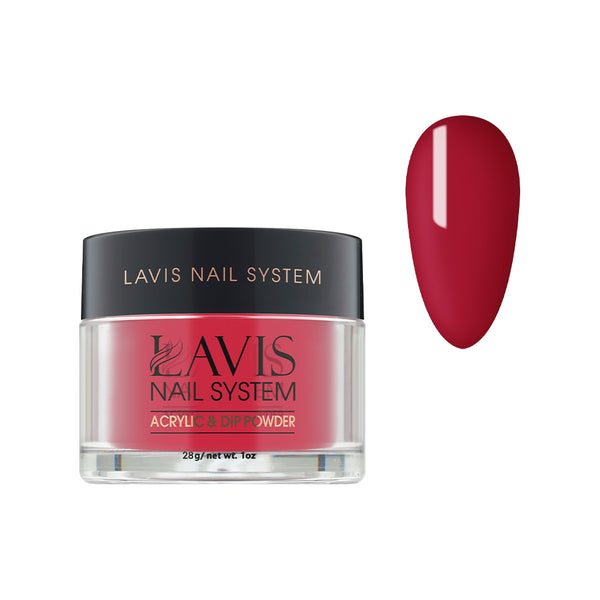 Lavis Acrylic Powder - 223 Stolen Kiss - Crimson Colors by LAVIS NAILS sold by DTK Nail Supply