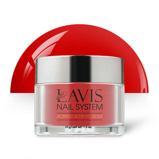  Lavis Acrylic Powder - 224 Pomegranate Red - Scarlet Colors by LAVIS NAILS sold by DTK Nail Supply