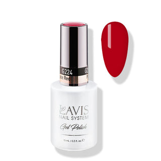 Lavis Gel Polish 224 - Scarlet Colors - Pomegranate Red by LAVIS NAILS sold by DTK Nail Supply