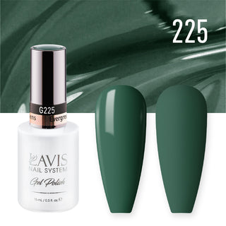 Lavis Gel Nail Polish Duo - 225 Green Colors - Evergreens by LAVIS NAILS sold by DTK Nail Supply