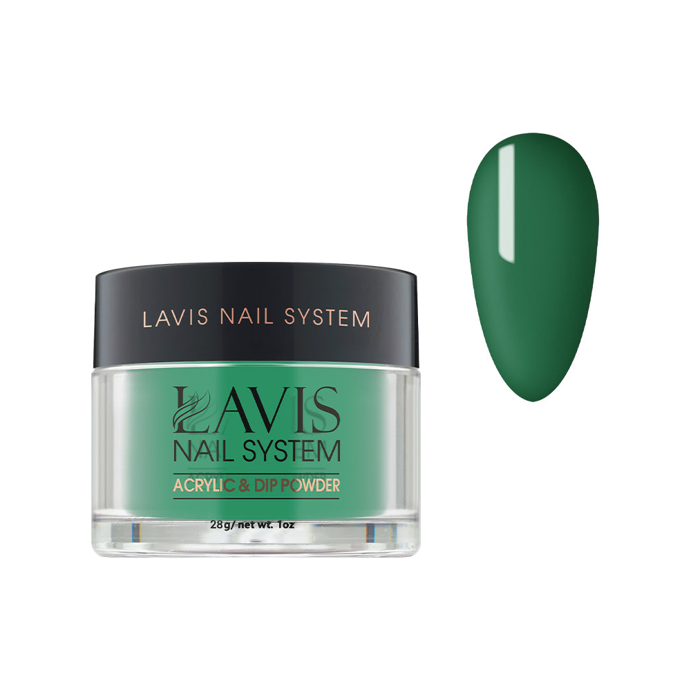 Lavis Acrylic Powder - 227 Lucky Green - Green Colors by LAVIS NAILS sold by DTK Nail Supply