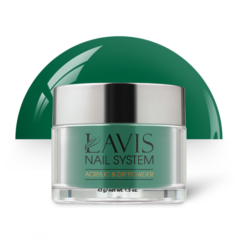 Lavis Acrylic Powder - 228 Greenery - Green Colors by LAVIS NAILS sold by DTK Nail Supply