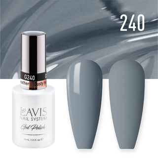 Lavis Gel Polish 240 - Gray Colors - Dusty Heather by LAVIS NAILS sold by DTK Nail Supply