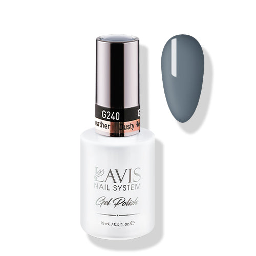 Lavis Gel Polish 240 - Gray Colors - Dusty Heather by LAVIS NAILS sold by DTK Nail Supply