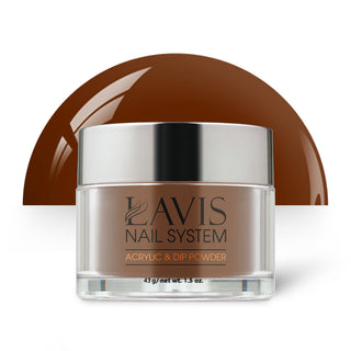 Lavis Acrylic Powder - 244 Mahogany - Brown Colors by LAVIS NAILS sold by DTK Nail Supply